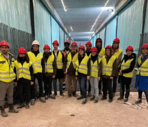 gruppo di lavoro del progetto SEW Line in visita al sottopassaggio ferroviario di Verona est